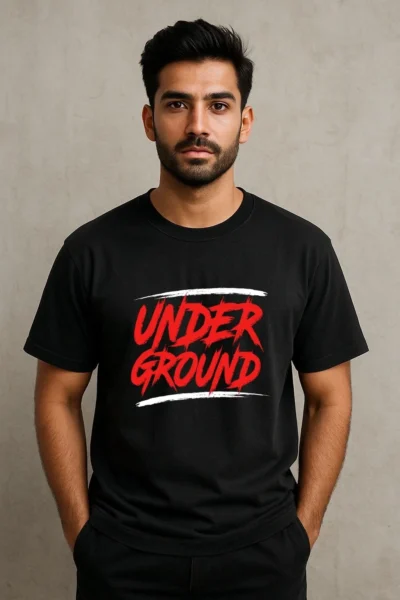 Black Oversized Cotton T-Shirt for Men – Stylata